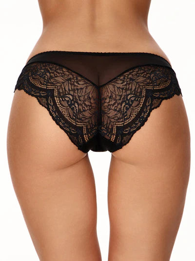 3pcs Charm Panties Black