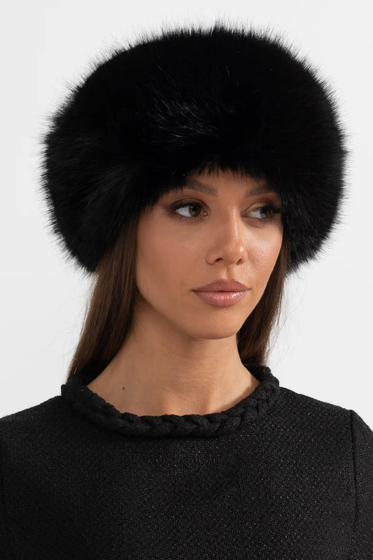 ELISA |  FURRY HAT BLACK