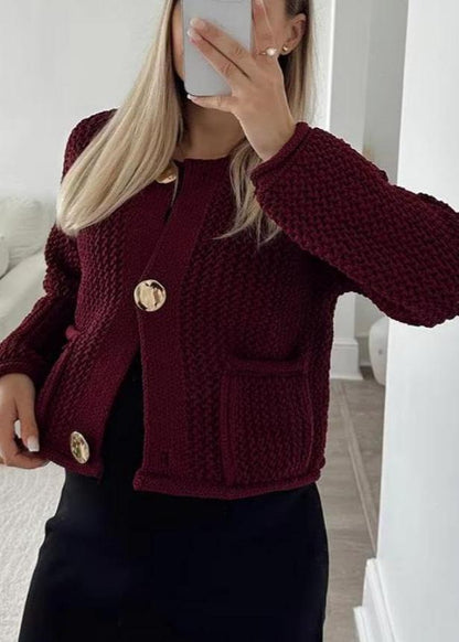 ALISA | WOMEN'S KNITTED BUTTON CARDIGAN