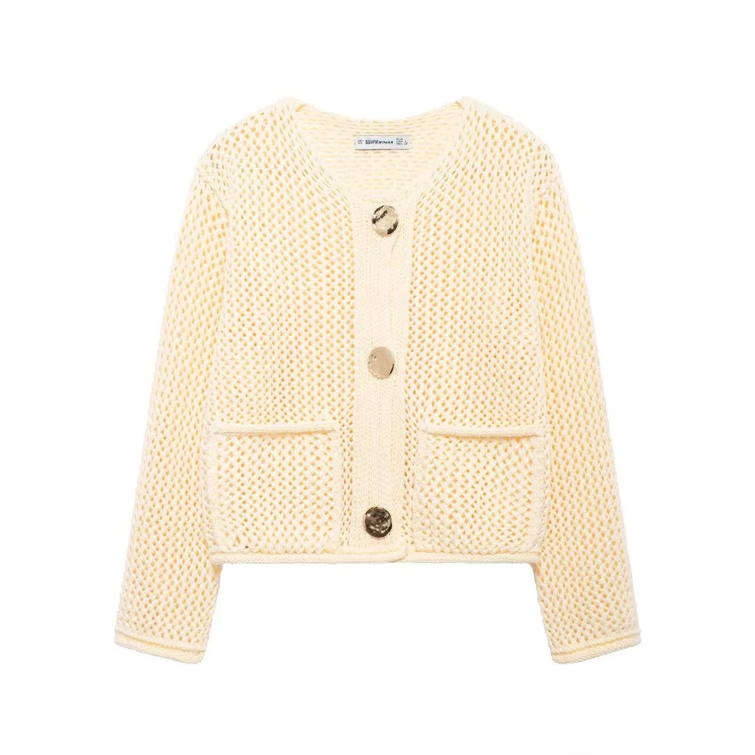 ALISA | WOMEN'S KNITTED BUTTON CARDIGAN