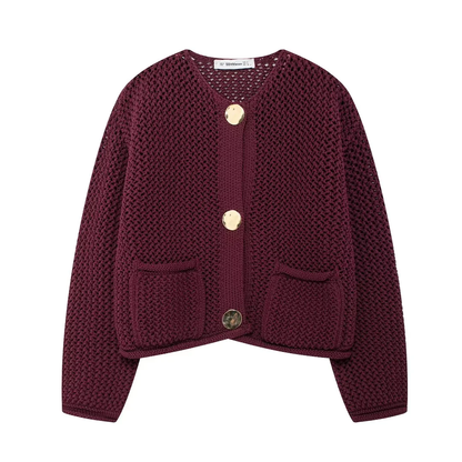 ALISA | WOMEN'S KNITTED BUTTON CARDIGAN