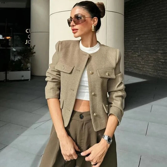 Woman Cropped Jacket