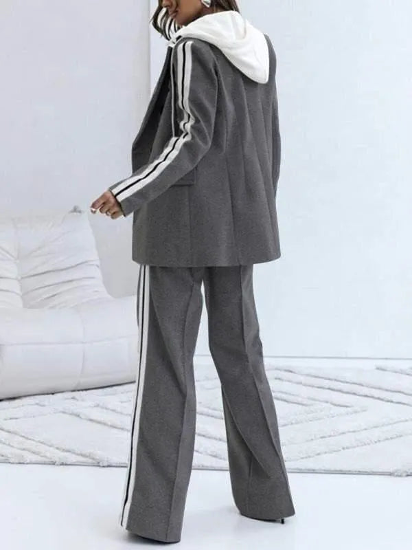 Hooded Casual Two-piece Suit