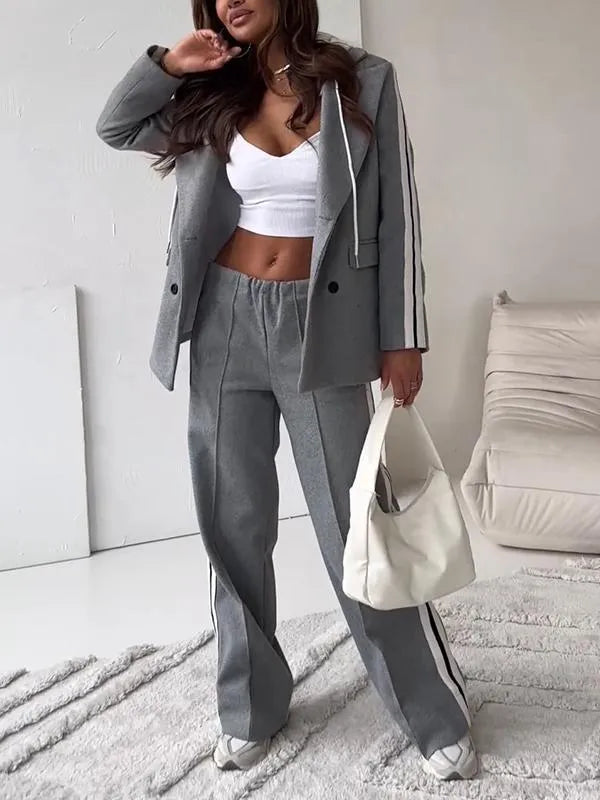 Hooded Casual Two-piece Suit