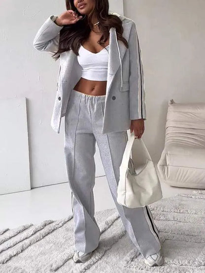 Hooded Casual Two-piece Suit